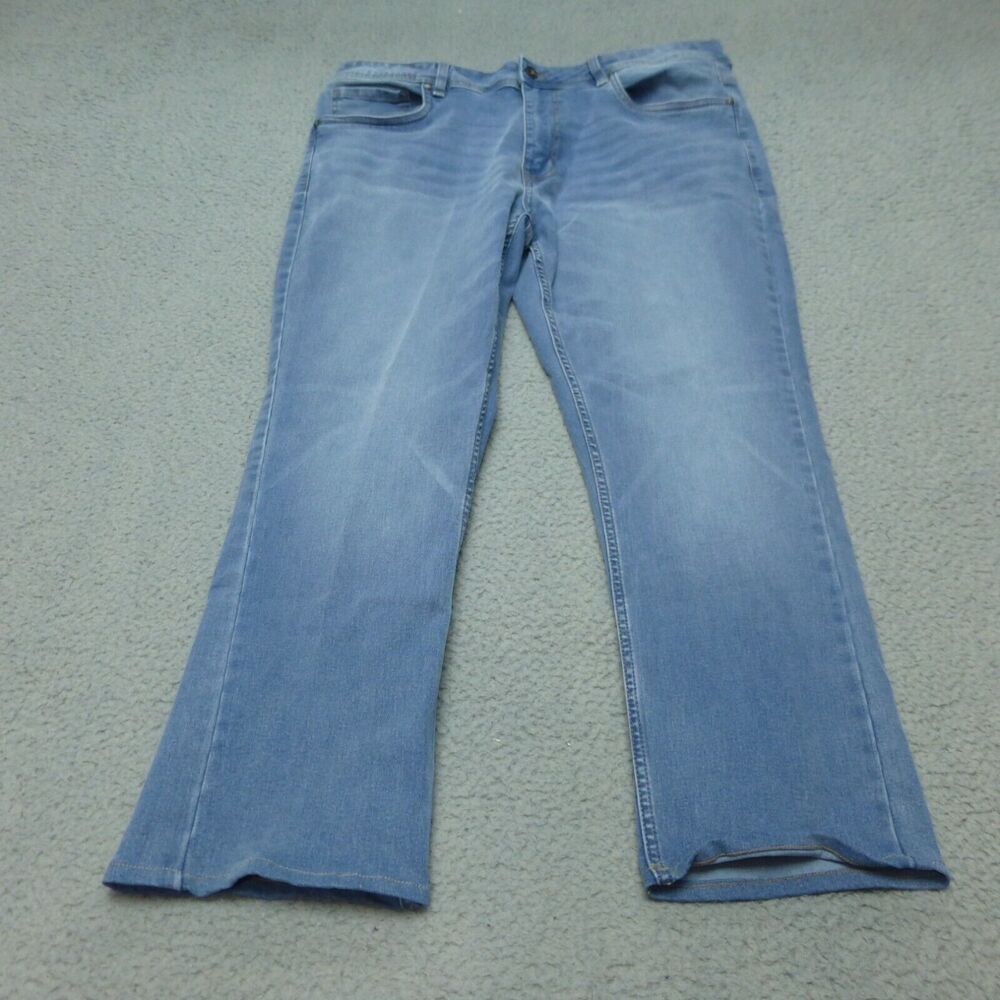 TPJ Jeans Mens 36x30 Slim (36x27) Stretch Light Wash Blue Comfortable Mid Rise